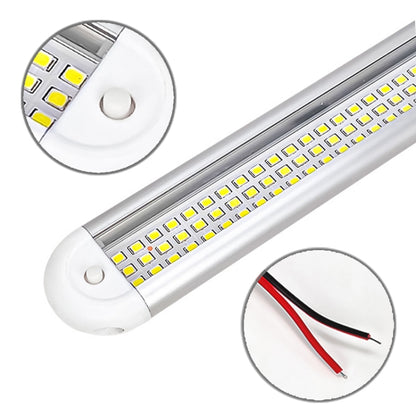 2 PCS ZS-3385 DC12-85V High Bright 120LEDs Lamp Beads Car Dome Light Cabin Light Bar - In Car by buy2fix | Online Shopping UK | buy2fix