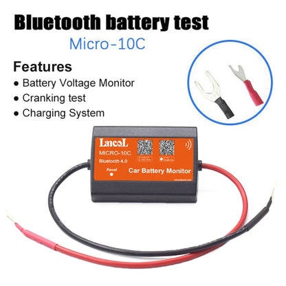 MICRO-10C 12V Bluetooth 4.0 Car Battery Tester - In Car by buy2fix | Online Shopping UK | buy2fix