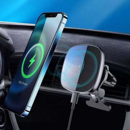 15W Car Magnetic Wireless Charger Mobile Phone Wireless Charger Stand - In Car by buy2fix | Online Shopping UK | buy2fix