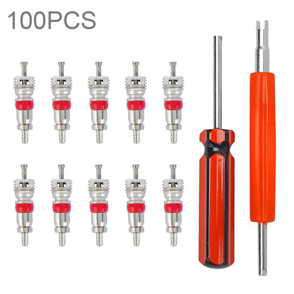 100 in 1 Car / Motorcycle Tire Valve Core Repair Kit - In Car by buy2fix | Online Shopping UK | buy2fix