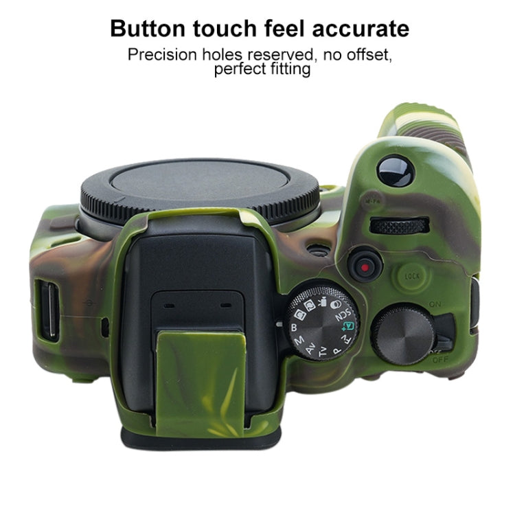 For Canon EOS R10 Soft Silicone Protective Case (Camouflage) - Camera Accessories by buy2fix | Online Shopping UK | buy2fix