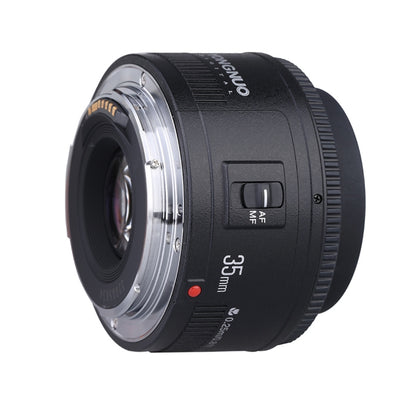 YONGNUO YN35MM F2C 1:2 AF/MF Wide-Angle Fixed/Prime Auto Focus Lens for Canon EOS EF Lens (Black) - Auxiliary Lens by YONGNUO | Online Shopping UK | buy2fix