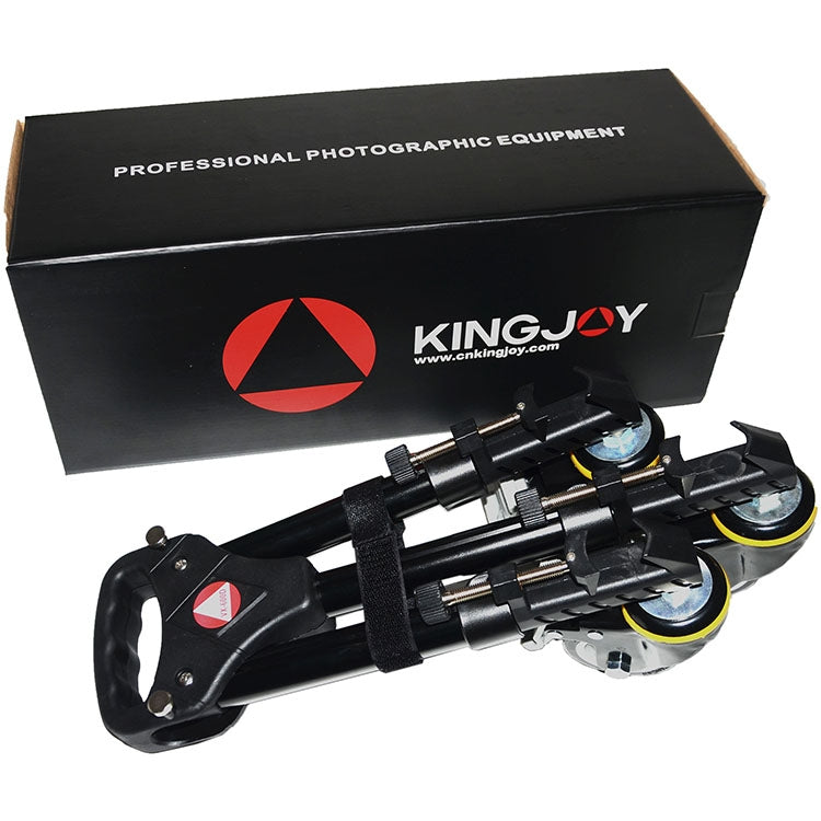 Kingjoy VX-600D Aluminium Alloy Camera Big Foot Wheel Tripod Pulley Base - Camera Accessories by buy2fix | Online Shopping UK | buy2fix