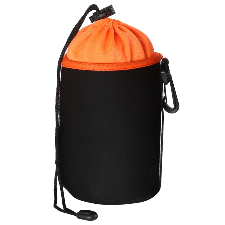 SLR Camera Lens Bag Micro Single Lens Bag Lens Inner Bile Bag Waterproof Protective Case Plus Velvet Thickening, Diameter: 10cm, Height: 14cm(Orange) - Camera Accessories by buy2fix | Online Shopping UK | buy2fix