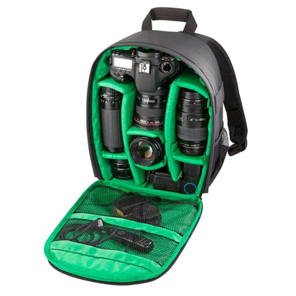 INDEPMAN DL-B013 Portable Waterproof Scratch-proof Outdoor Sports Backpack Camera Bag Phone Tablet Bag for GoPro, SJCAM, Nikon, Canon, Xiaomi Xiaoyi YI, iPad, Apple, Samsung, Huawei, Size: 26.5 * 12.5 * 33 cm(Green) - Camera Accessories by INDEPMAN | Online Shopping UK | buy2fix