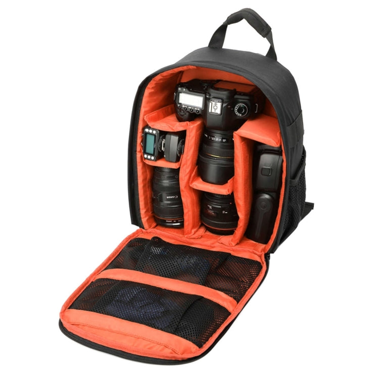 DL-B028 Portable Casual Style Waterproof Scratch-proof Outdoor Sports Backpack SLR Camera Bag Phone Bag for GoPro, SJCAM, Nikon, Canon, Xiaomi Xiaoyi YI, iPad, Apple, Samsung, Huawei, Size: 27.5 * 12.5 * 34 cm(Orange) - Camera Accessories by buy2fix | Online Shopping UK | buy2fix