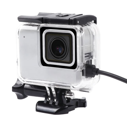 For GoPro HERO7 White /Silver Skeleton Housing Side Hollow Protective Case with Buckle Basic Mount & Screw(Transparent) - DJI & GoPro Accessories by buy2fix | Online Shopping UK | buy2fix