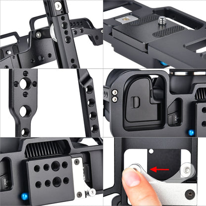 YELANGU C9 YLG0911A-A Video Camera Cage Stabilizer for DJI BMPCC 4K (Black) - Camera Cage by YELANGU | Online Shopping UK | buy2fix