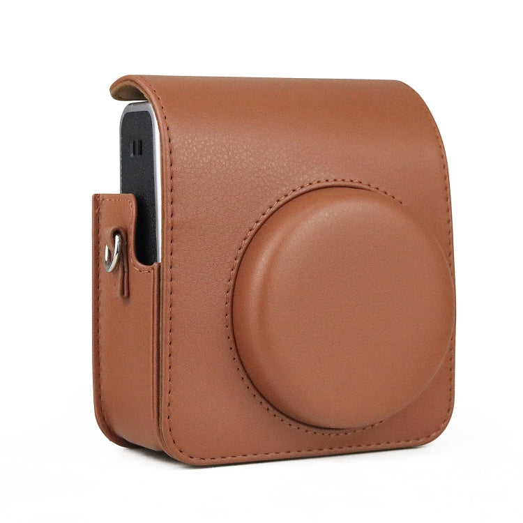 Full Body Camera Retro PU Leather Case Bag with Strap for FUJIFILM instax mini 40 (Brown) - Camera Accessories by buy2fix | Online Shopping UK | buy2fix