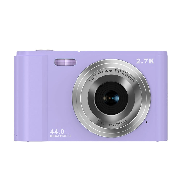 DC302 2.88 inch 44MP 16X Zoom 2.7K Full HD Digital Camera Children Card Camera, AU Plug (Purple) - Consumer Electronics by buy2fix | Online Shopping UK | buy2fix