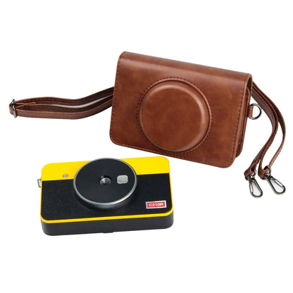 For Kodak Mini Shot2 Retro / C210R instax Full Body Camera PU Leather Case Bag with Strap (Brown) - Camera Accessories by buy2fix | Online Shopping UK | buy2fix