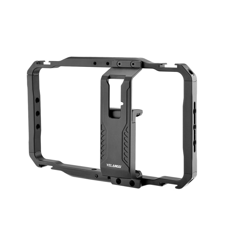 YELANGU LW-B01-1 Vlogging Live Broadcast Smartphone Video Rig Metal Cage (Black) - Camera Cage by YELANGU | Online Shopping UK | buy2fix