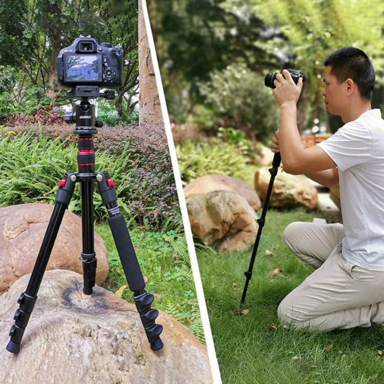 TRIOPO Oubao A-208S Adjustable Portable  Aluminum Alloy Tripod with Ball Head for SLR Camera - Tripods by TRIOPO | Online Shopping UK | buy2fix