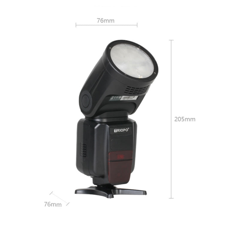 TRIOPO R1 76WS High-Speed 1/8000s TTL Flash Speedlite for Canon / Nikon DSLR Cameras - Camera Accessories by TRIOPO | Online Shopping UK | buy2fix