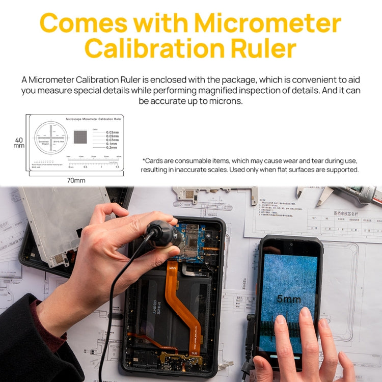 Ulefone uSmart C01 Wired Digital Microscope for Ulefone Armor 18 Series / 9 / 9E & Power Armor 16 Series / 13 / Armor Pad(Black) - Digital Microscope by Ulefone | Online Shopping UK | buy2fix