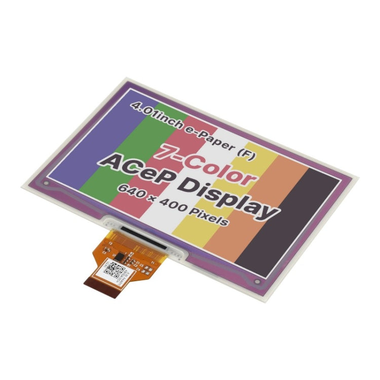 Waveshare 4.01 inch  ACeP 640x400 Pixel 7-Color E-Paper E-Ink Raw Display, without PCB - Modules Expansions Accessories by WAVESHARE | Online Shopping UK | buy2fix