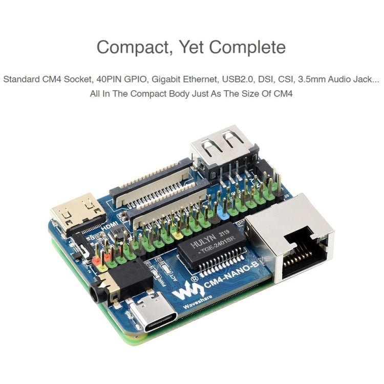 Waveshare Nano Base Board B for Raspberry Pi CM4 - Modules Expansions Accessories by WAVESHARE | Online Shopping UK | buy2fix