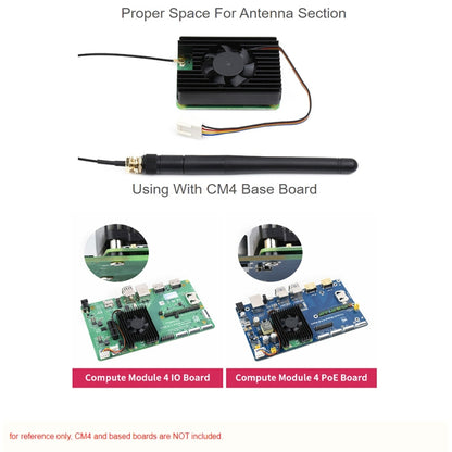 Waveshare Dedicated All-in-One 3007 Cooling Fan for Raspberry Pi CM4, Speed Adjustable, with Thermal Tapes - Consumer Electronics by WAVESHARE | Online Shopping UK | buy2fix