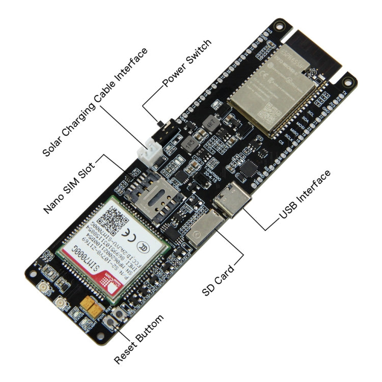 TTGO T-SIM7000G ESP32 WiFi Bluetooth 18560 Battery Holder Solar Charge Module Development Board - Module by TTGO | Online Shopping UK | buy2fix