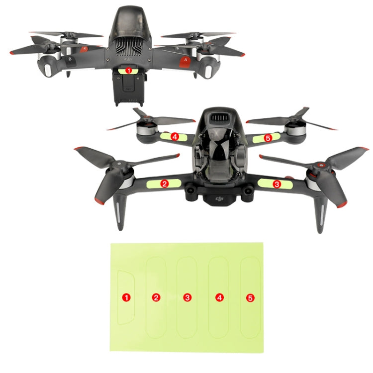 RCSTQ 2 PCS Luminous Sticker Night Flight Sticker for DJI FPV Drone - DJI & GoPro Accessories by RCSTQ | Online Shopping UK | buy2fix