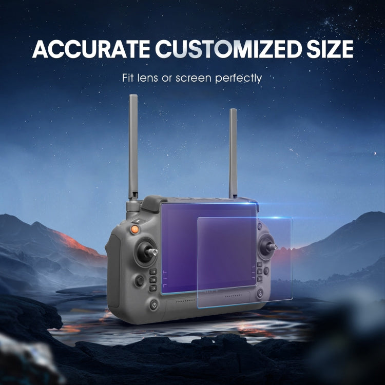 For DJI RC Plus with Screen STARTRC 2pcs Frosted Purple Eye Protection Tempered Glass Film - Others by STARTRC | Online Shopping UK | buy2fix