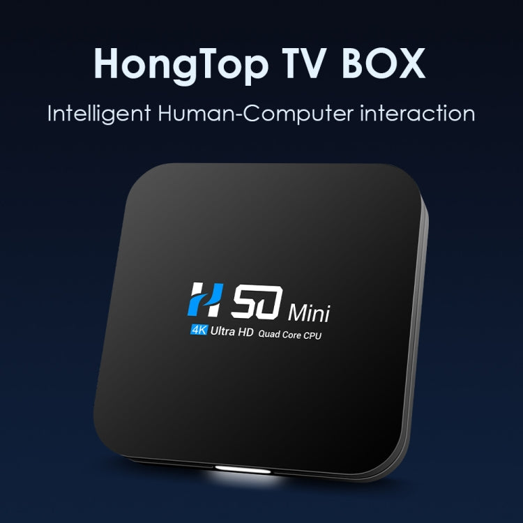 H50 Mini 4K Smart Network TV Box, Android 10.0, RK3318 Quad Core, 2GB+16GB, UK Plug - Consumer Electronics by buy2fix | Online Shopping UK | buy2fix