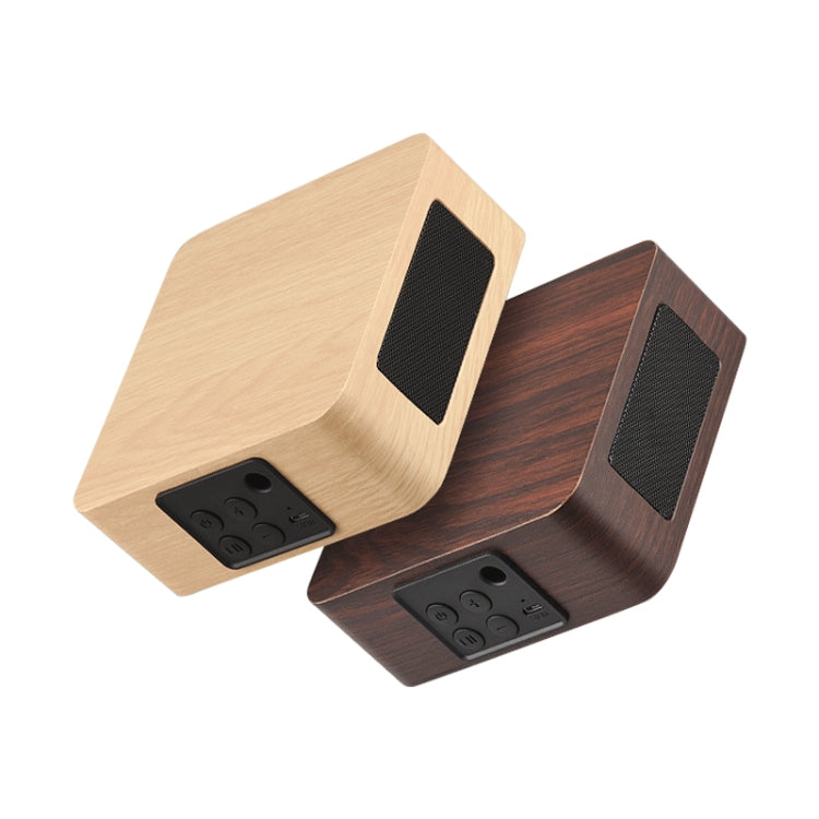 Q1A Bluetooth 4.2 Mini Wooden Double Horns Bluetooth Speaker(Walnut Texture) - Mini Speaker by buy2fix | Online Shopping UK | buy2fix