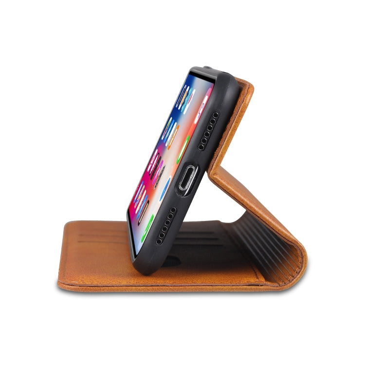 For iPhone XR AZNS Magnetic Calf Texture Horizontal Flip Leather Case with Card Slots & Holder & Wallet(Black) - More iPhone Cases by AZNS | Online Shopping UK | buy2fix