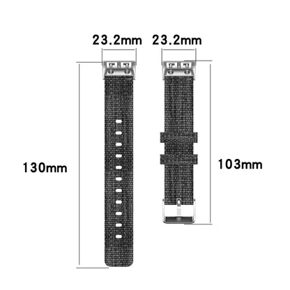 For Garmin Forerunner 35 / 30 Universal Nylon Canvas Watch Band(Sky Blue) - Watch Bands by buy2fix | Online Shopping UK | buy2fix
