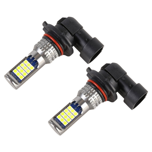 9006 2 PCS DC12-24V / 8.6W Car Fog Lights with 24LEDs SMD-3030 & Constant Current, Bag Packagin(Lime Light) - In Car by buy2fix | Online Shopping UK | buy2fix