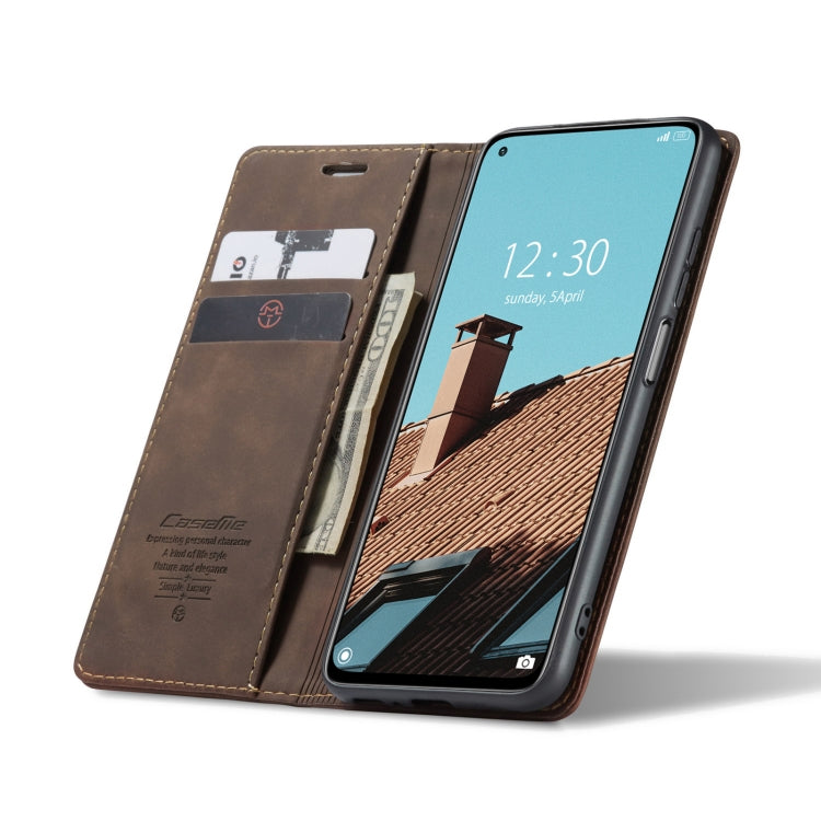 For Xiaomi Mi 10T 5G / 10T Pro 5G CaseMe-013 Multifunctional Retro Frosted Horizontal Flip Leather Case with Card Slot & Holder & Wallet(Coffee) - Xiaomi Cases by CaseMe | Online Shopping UK | buy2fix