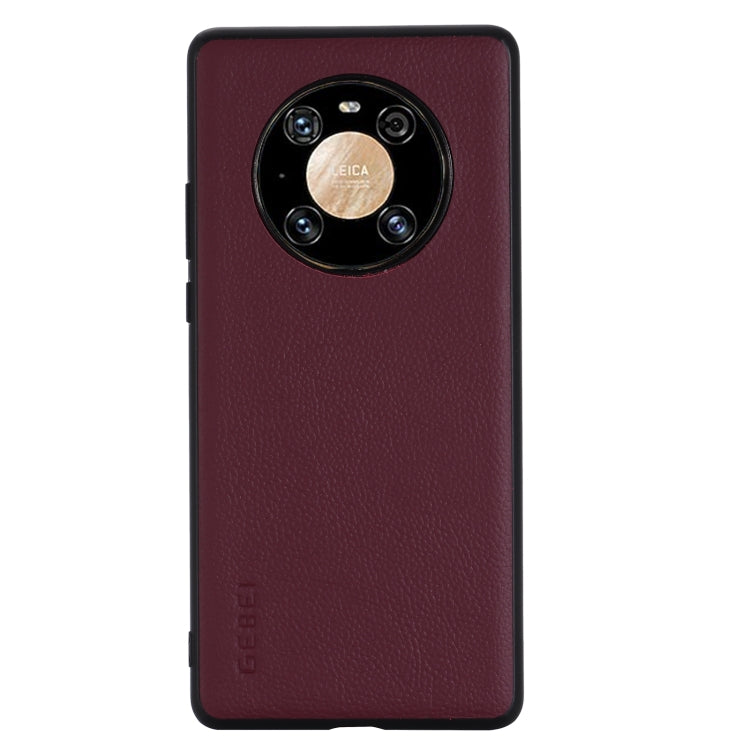 For Huawei Mate 40 Pro GEBEI Full-coverage Shockproof Leather Protective Case(Red) - Huawei Cases by GEBEI | Online Shopping UK | buy2fix