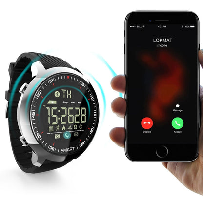 Lokmat MK18 1.1 inch Circle Screen IP68 Waterproof Smart Watch, Support Information Reminder / Remote Camera / Walking Motion Monitor(Orange) - Smart Wear by Lokmat | Online Shopping UK | buy2fix