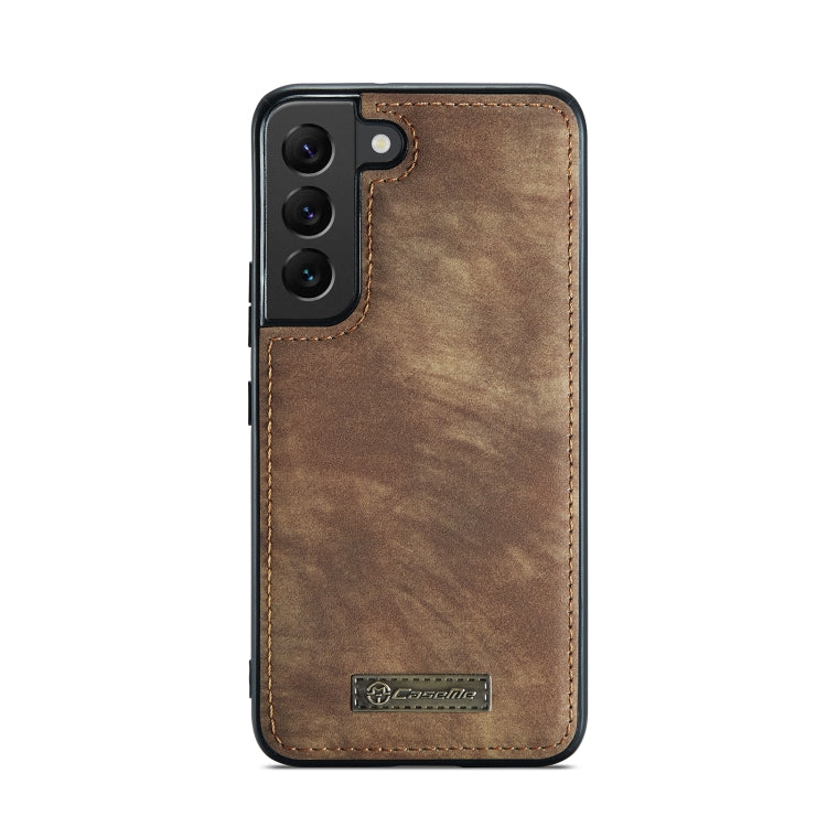 For Samsung Galaxy S21 5G CaseMe-008 Detachable Multifunctional Flip Leather Phone Case(Brown) - Galaxy S21 5G Cases by CaseMe | Online Shopping UK | buy2fix