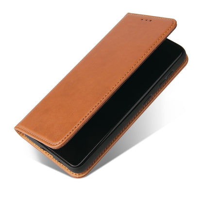 For Samsung Galaxy S21+ 5G Fierre Shann PU Genuine Leather Texture Horizontal Flip Leather Case with Holder & Card Slots & Wallet(Brown) - Galaxy S21+ 5G Cases by FIERRE SHANN | Online Shopping UK | buy2fix