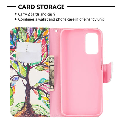 For Xiaomi Poco M3 Colored Drawing Pattern Horizontal Flip Leather Case with Holder & Card Slots & Wallet(Tree Life) - Xiaomi Accessories by buy2fix | Online Shopping UK | buy2fix