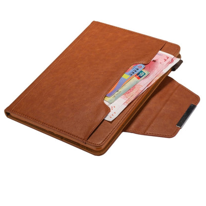 For iPad 10.2 2021 / 2020 / 2019 Business Style Horizontal Flip Leather Case with Holder & Card Slot & Photo Frame & Wallet(Brown) - Apple Accessories by buy2fix | Online Shopping UK | buy2fix