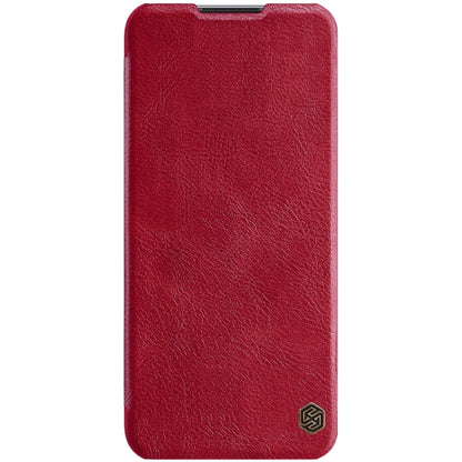 For OnePlus Nord N100 NILLKIN QIN Series Crazy Horse Texture Horizontal Flip Leather Case with Card Slot(Red) - OnePlus Cases by NILLKIN | Online Shopping UK | buy2fix