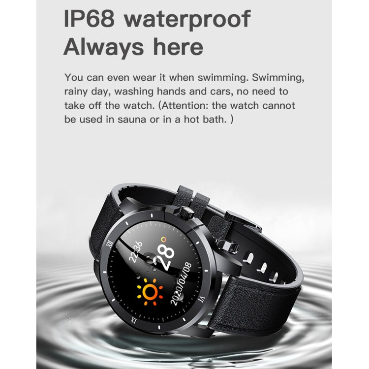 MX12 1.3 inch IPS Color Screen IP68 Waterproof Smart Watch, Support Bluetooth Call / Sleep Monitoring / Heart Rate Monitoring, Style:Steel Strap(Silver) - Smart Wear by buy2fix | Online Shopping UK | buy2fix