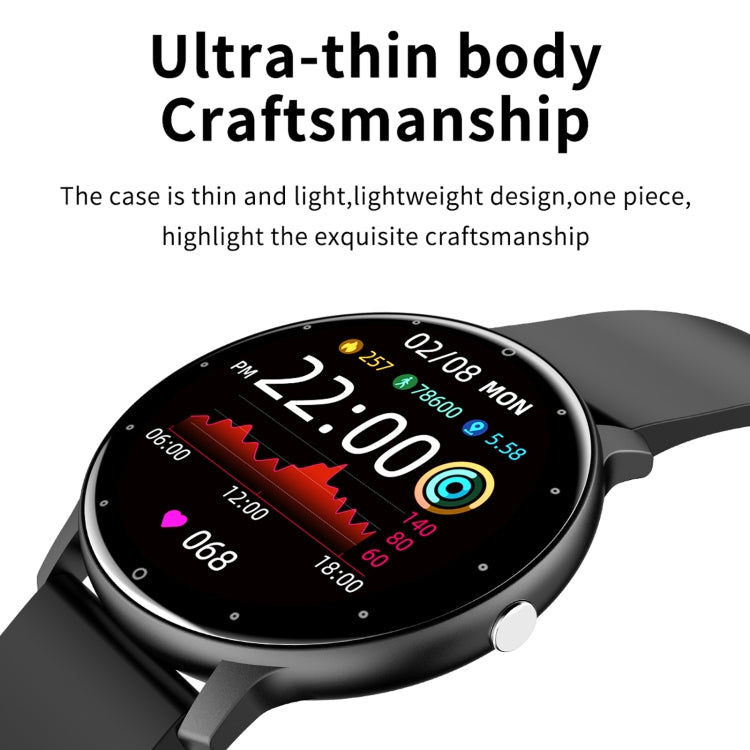 ZL02 1.28 inch Touch Screen IP67 Waterproof Smart Watch, Support Blood Pressure Monitoring / Sleep Monitoring / Heart Rate Monitoring(Black) - Smart Wear by buy2fix | Online Shopping UK | buy2fix