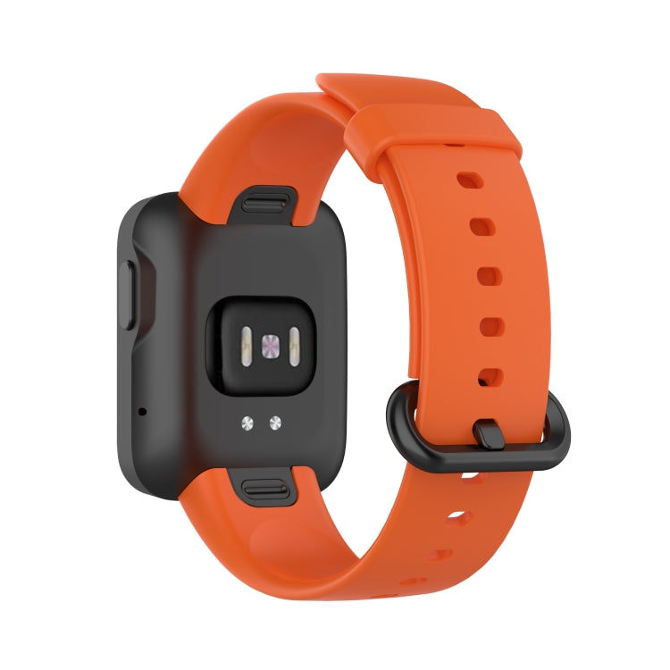 For Xiaomi Mi Watch Lite / Redmi Watch Silicone Watch Band, Size: One Size(Orange) - Smart Wear by buy2fix | Online Shopping UK | buy2fix