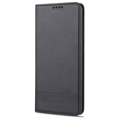 For Samsung Galaxy A52 5G / 4G AZNS Magnetic Calf Texture Horizontal Flip Leather Case with Card Slots & Holder & Wallet(Black) - Galaxy Phone Cases by AZNS | Online Shopping UK | buy2fix