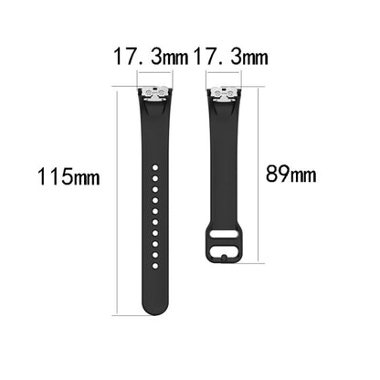 For Samsung Galaxy Fit SM-R370 Silicone Steel Shrapnel Black Buckle Watch Band(Light Purple) - Smart Wear by buy2fix | Online Shopping UK | buy2fix