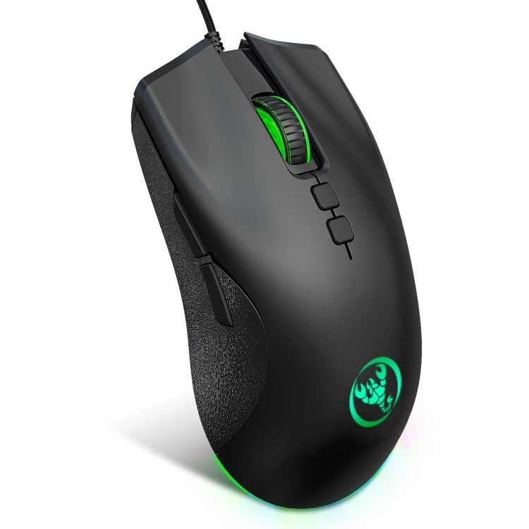 HXSJ A883 7 Keys 6400DPI RGB Light Mechanical Gaming Wired Mouse - Wired Mice by HXSJ | Online Shopping UK | buy2fix