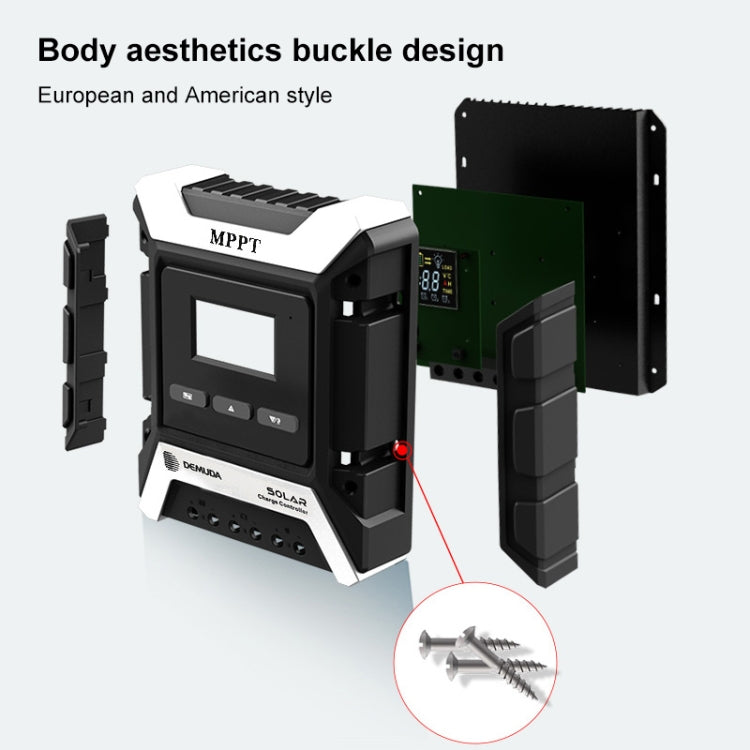 MPPT Solar Controller 12V / 24V / 48V Automatic Identification Charging Controller with Dual USB Output, Model:80A - Others by buy2fix | Online Shopping UK | buy2fix