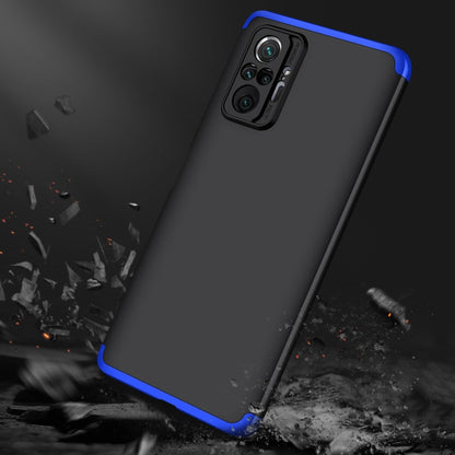 For Xiaomi Redmi Note 10 Pro / Note 10 Pro Max GKK Three Stage Splicing Full Coverage PC Protective Case(Black Blue) - Xiaomi Cases by GKK | Online Shopping UK | buy2fix