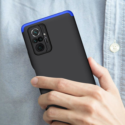 For Xiaomi Redmi Note 10 Pro / Note 10 Pro Max GKK Three Stage Splicing Full Coverage PC Protective Case(Black Blue) - Xiaomi Cases by GKK | Online Shopping UK | buy2fix