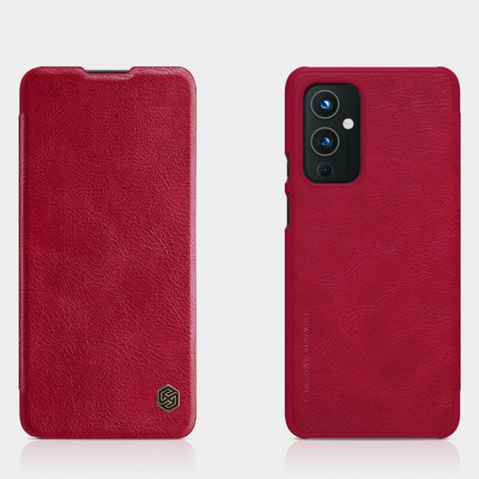 For OnePlus 9 (IN/CN Version) NILLKIN QIN Series Crazy Horse Texture Horizontal Flip Leather Case with Card Slot(Red) - OnePlus Cases by NILLKIN | Online Shopping UK | buy2fix