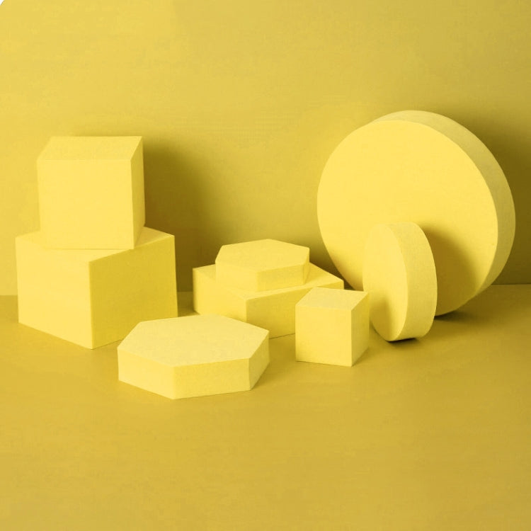 8 in 1 Different Sizes Geometric Cube Solid Color Photography Photo Background Table Shooting Foam Props (Yellow) - Camera Accessories by buy2fix | Online Shopping UK | buy2fix