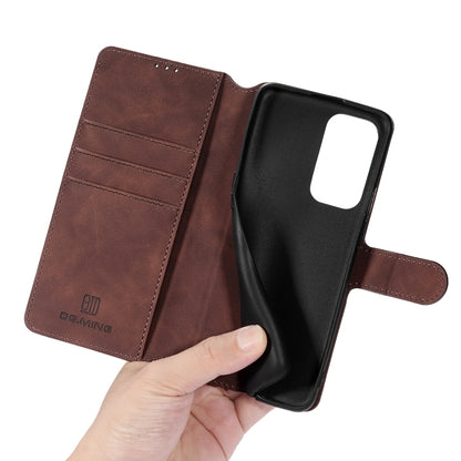 For OnePlus 9 Pro DG.MING Retro Oil Side Horizontal Flip Leather Case with Holder & Card Slots & Wallet(Coffee) - OnePlus Cases by DG.MING | Online Shopping UK | buy2fix